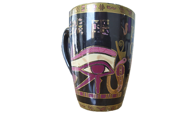 Cleopatra Bazar Shopping Mall Hurghada | Black Horas Eye Mug